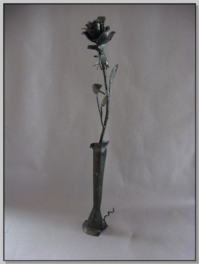 Vessel and Rose 18” h Vessel and Rose 18” h